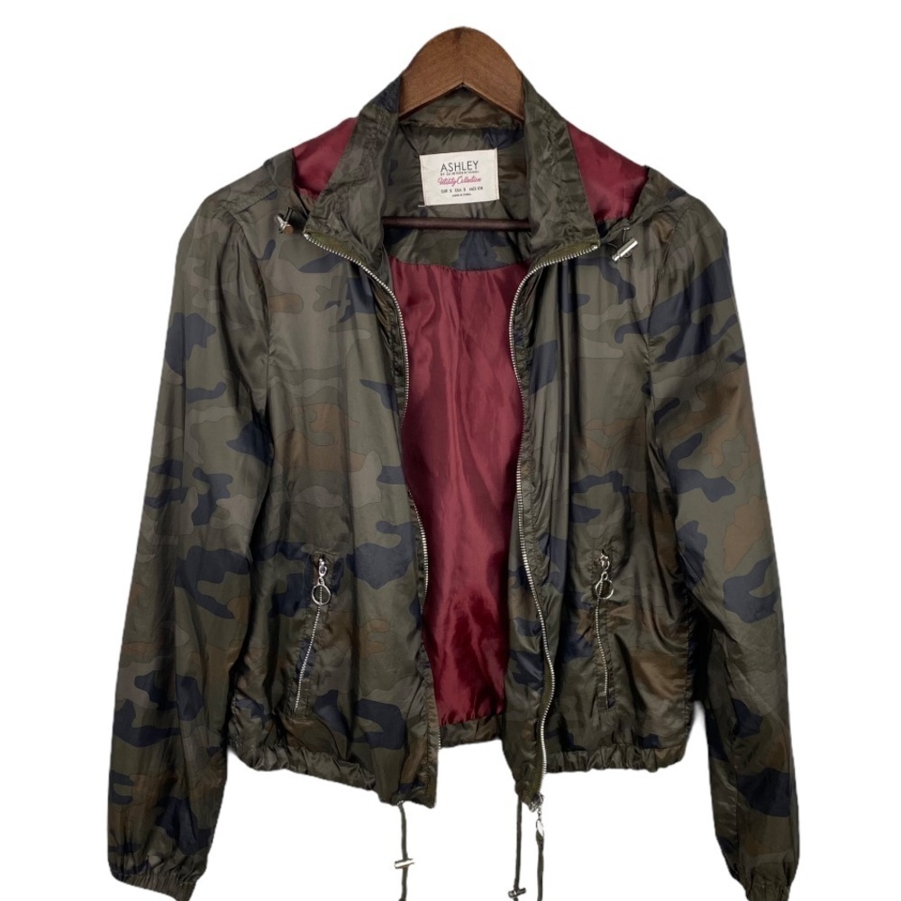 Ashley Utility Camo Print Lightweight Jacket